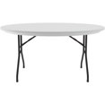 thumbnail image 2 of Correll 60" Round R-Series Commercial Grade Blow Molded Plastic Folding Table, Gray Granite, 2 of 3