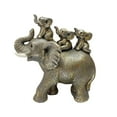 thumbnail image 3 of 3 Baby Elephants Riding AN Elephant Statue, Desk Collectable Craft Sculpture Animal Figurine For Anniversary Parties Decor Bookshelf Bedroom, 3 of 7