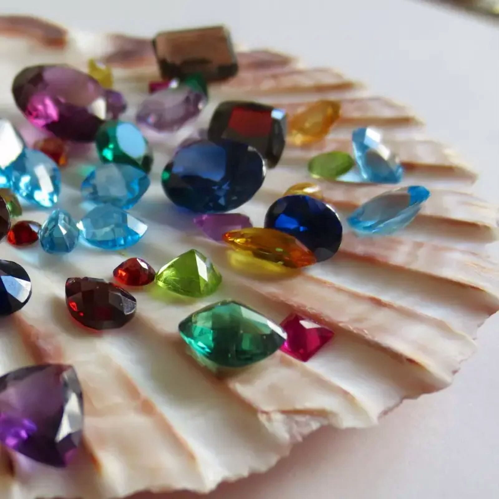 50 Carat Lot Loose Natural Semi-Precious Gemstones Mix Shapes for Jewelry Making