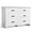 White, variant on CHITOOMA White Dressers for Bedroom 6 Drawer, 47.2" Double Wooden Dresser, Chest of Drawers for Living Room, Nursery, Hallway