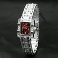 thumbnail image 5 of Xinyolin Fashion Butterfly Rhinestone Arabic Numbers Watch, Women's Square Dial Quartz Wrist Watch, 5 of 8