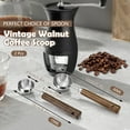 thumbnail image 2 of LELE LIFE 2Pcs Coffee Scoop for Ground Coffee - 1 Tbsp (15ml) & 2 Tbsp (30ml) Tablespoon Scoop, 304 Stainless Steel Coffee Measuring Spoon with Long Walnut Wood Handle, Silver, 2 of 7