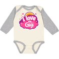 thumbnail image 3 of Inktastic I Love My Gigi Grandma Grandchild Girls Long Sleeve Baby Bodysuit, 3 of 5