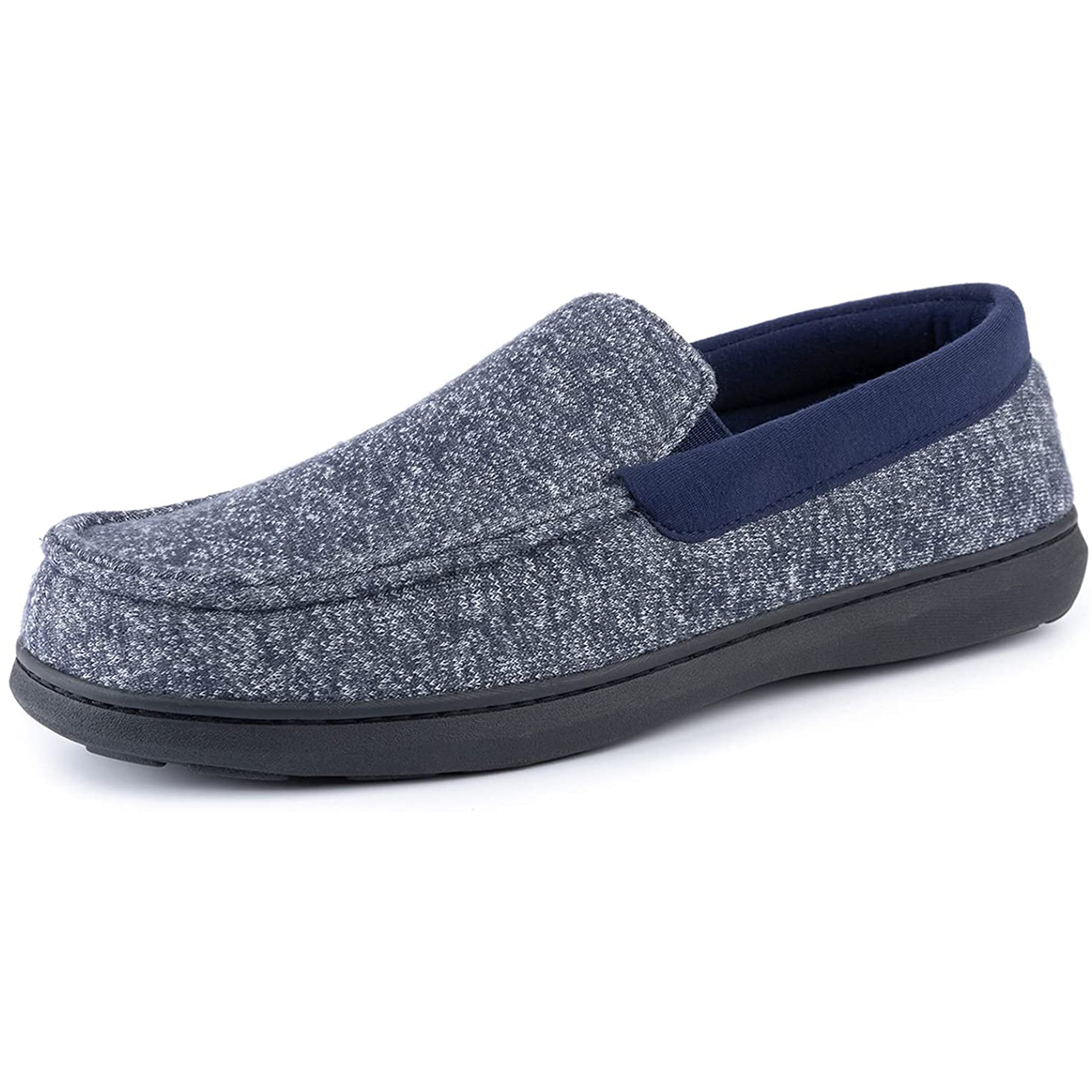 Rockdove Men's Moc Slipper with Silvadur Anti-Odor Fabric, Size: 9, Blue