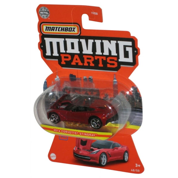 Matchbox Moving Parts (2020) Red 2016 Corvette Stingray Toy Car 48/50