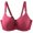 Wine, variant on Bmawag Underwire Bras for Women Plus Size Adjustable Shoulder Straps Lace Bra Underwiree Extra-Elastic Bra Active Yoga Sports Bras Wine 100E