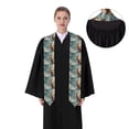 thumbnail image 4 of Zufioo Starry Sky Cloud Fox Print Graduation Shawl Ribbon, Graduation Ribbon for Male and Female Graduates-Flattened, 4 of 7