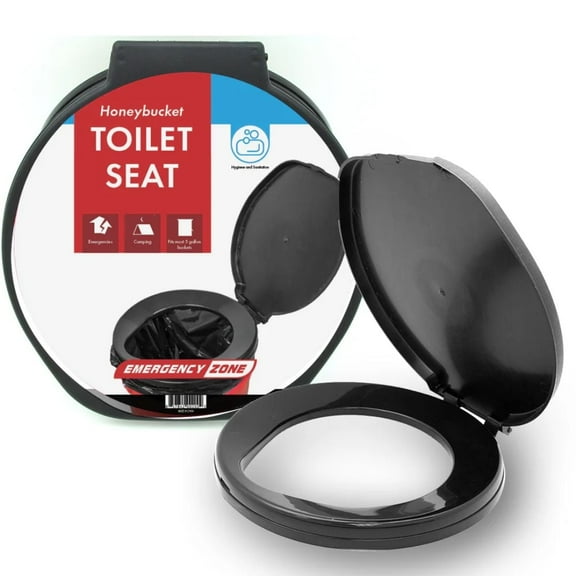 Honey Bucket Style Toilet Seat for 5 Gallon Bucket | Portable Toilet for Camping, Hiking, Boating, or Emergencies