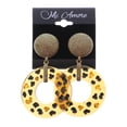 thumbnail image 2 of Mi Amore Translucent Glitter Clip-On-Earrings Brown & Gold-Tone, 2 of 2