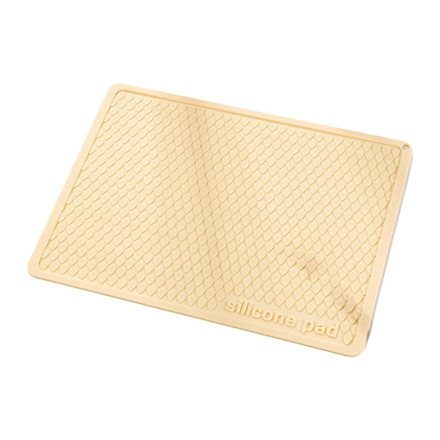 Tapete para secar platos, escurridor de silicona, absorbente para cocina Amarillo