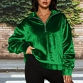 thumbnail image 2 of Horkkom Quarter Zip Pullover Women Velvet Soft Fleece Sweatshirts Casual Long Sleeve Sweatshirt L, 2 of 4