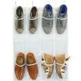 thumbnail image 5 of Simple Houseware Crystal Clear Over The Door Hanging Shoe Organizer, Large Pockets, 24 Pockets, White, 5 of 5