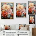 thumbnail image 4 of Designart "Flowing Curved Stems Of Mums" Mums Wall Art Living Room, 4 of 7