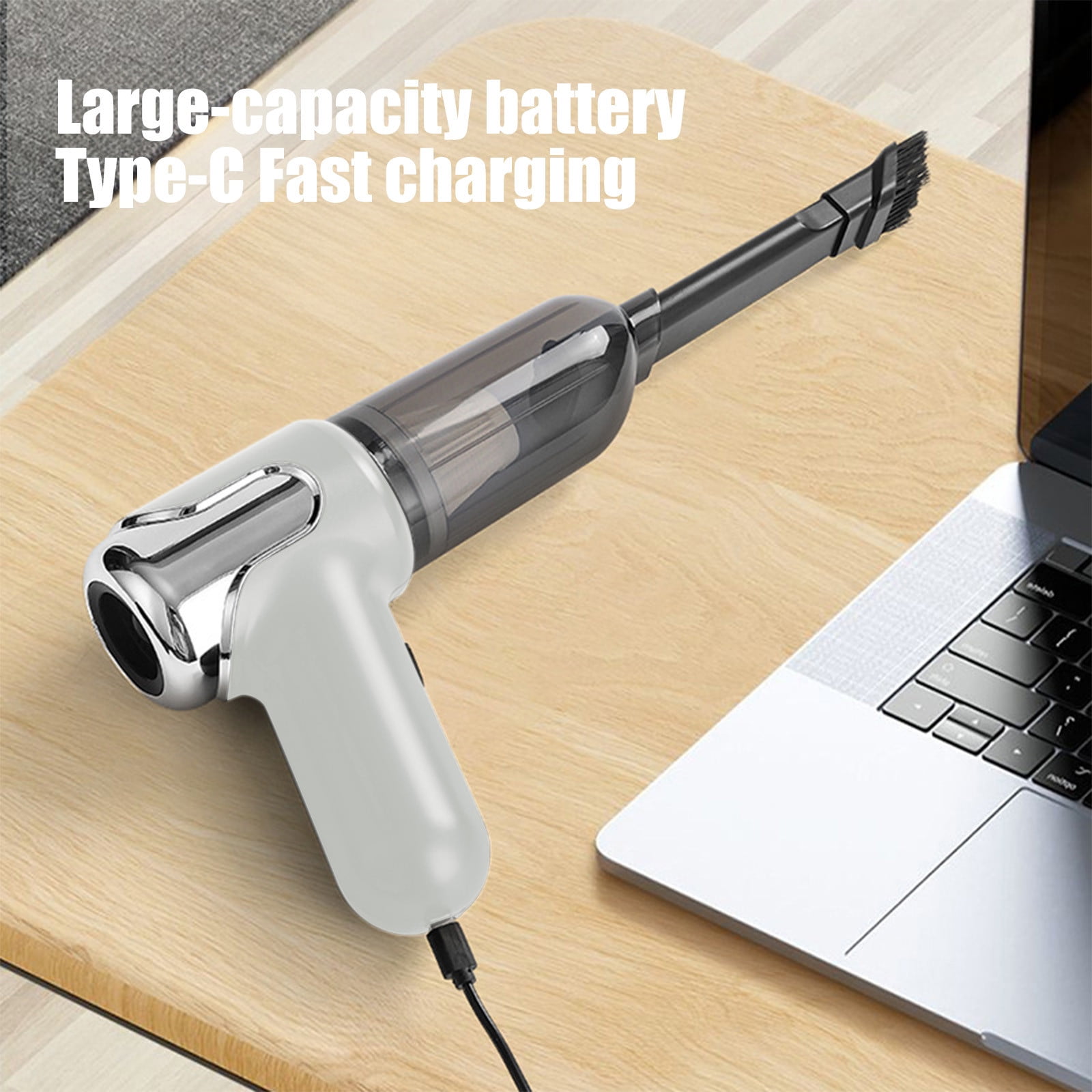 Portable Handheld Pet Hair Vacuum Cleaner, Cordless And Rechargeable Mini Vac For Car Upholstery, Furniture, Stairs, And Quick Cleanups