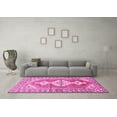 thumbnail image 3 of Ahgly Company Indoor Square Persian Pink Traditional Area Rugs, 5' Square, 3 of 4