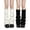 White and Black, variant on 2 Pairs Flare Knit Leg Warmers for Women Girls, Y2K Wide Leg Knit Leg Covers, Slouchy Boot Cuffs Leg Socks for Harajuku Cosplay Street Casual Outfits