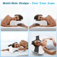thumbnail image 3 of Almohada Eliteguard para dormir de lado de espuma viscoelástica con alivio para el hombro, 3 of 7