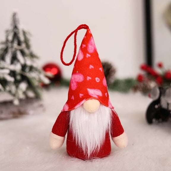 Chmadoxn Valentine's Day Handmade Plush Gnomes, Lighted Valentine Gnomes, Home Holiday Decor Ornaments, Adorable Valentine Easter Thanks Giving Day Xmas Gift Stuffed Gnomes