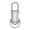 Silver, variant on Cob Led Flashlight Keychain Usb Rechargeable Hanging Portable Flashlight Waterproof Keyring Camping Walking Pocket Lamp