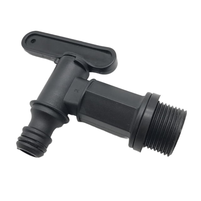 Grifo de agua shamjiam adaptador de tanque IBC Negro resistente Piezas de Montaje manguera