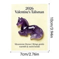 thumbnail image 6 of Year Of The Horse Decor 2026 Moonstone Horse Symbol Figurine Gentle Warmth Sweet Bonds Zodiac Animal New Year Home Accent Resin Statue Desk Shelf Mantel Good Luck Gift, 6 of 6