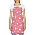 thumbnail image 2 of Fuzoiu Yoga Unicorn Print Waterproof Apron, Kitchen Apron for Women Men Chef, Apron for Christmas Dinner Party Cooking Baking Crafting House Cleaning Kitchen, 2 of 7
