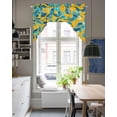 thumbnail image 4 of Country Leaf Swag Valances for Windows, Small Curtains Drapes, Botanical Pastoral Plant Country Kitchen Window Curtains Over Sink Rod Pocket Window Treatment Valance for Bedroom/Bathroom 56"x36", 4 of 5