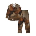 thumbnail image 1 of Fotbe Oil Painting Chicken And Duck Pijama de Hombre con Estampado de Manga Larga, Conjunto de 2 Piezas, Ropa de Dormir Suave y Cómoda con Bolsillos-Medium, 1 of 7
