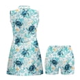 thumbnail image 4 of Yuyamidu Sea Turtle Womens Golf Dress Half Zipper Workout Dress with Pocket Separate Shorts Workout Athletic Dresses Size S Slim Fit Summer Outfits, 4 of 7