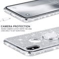 thumbnail image 4 of SOGA Diamond Bling Glitter Cute Phone Case with Kickstand Compatible for iPhone Xs Max Case, Rhinestone TPU Bumper with Magnetic Ring Stand Girls Women Cover for Apple iPhone Xs Max 6.5 [Silver], 4 of 5