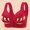 Red, variant on Ayfxijin Bras for Women No Underwire,Ladies Traceless No Steel Ring Gathering Front Opening Buckle Bra Woman Underwear