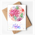 thumbnail image 1 of Cartes de Vœux Pompon Décoration Colorée Bienvenue Retour Enveloppes Vierges, 1 of 3