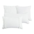 thumbnail image 6 of HGMart 7 Piece Bedding Luxury Pinch pleated Comforter Set - Queen Size - White, 6 of 7