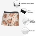 thumbnail image 3 of Kdxio Men's Boxer Briefs with Groovy Disco Pumpkin Print - Comfortable and Breathable Underwear for Everyday Wear, 3 of 5