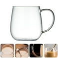 thumbnail image 4 of Youliang 500ml Clear Glass Mug Drinking Cup with Handle for Beverage Coffee Tea, 4 of 5