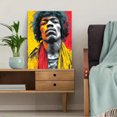 thumbnail image 5 of Jimi Hendrix Canvas Art, Vibrant Rock Legend Design, Music Lover Gift and Music Room Decor, 5 of 8