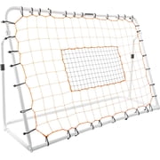 Franklin Sports Soccer Rebounder - Tournament Steel Soccer Rebounding Net 6' x 4' - White