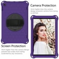 thumbnail image 6 of Dteck Case Compatible with Kindle Fire HD 10 Tablet (7th Generation and 9th Generation, 2017 and 2019 Release) with Adjustable Shoulder Strap, 360 Rotating Kickstand Shockproof Case, Purple+Black, 6 of 7