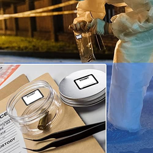 1000 Pcs Legal Exhibit Stickers Labels 1.65 x 1'' Plaintiff Exhibit Tabs Name Tags Stickers Blank File Folder Labels for Court Divider Office Legal Document File Classification(White)