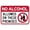 Warning Sign 2, variant on Warning Pool Rules and Security Sign Use at Own Risk Not Responsible for Accidents - 8"x12" Spa Gift Plaque Metal Aluminum