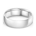 thumbnail image 1 of Ioka - 14k Solid White Gold 6mm Plain Comfort Fit Wedding Band - size 10, 1 of 5