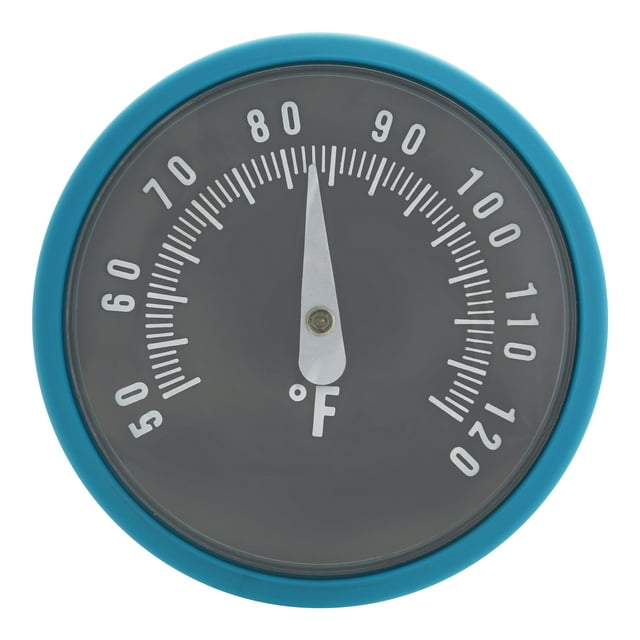 Mainstays Teal Top Dial Thermometer for Pools & Spas - 7 in. – Analog - 1 Each