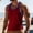 Red, variant on WIZUTIZ Mens Gym Workout Sleeveless Tank Top Color Block Muscle Athletic Tops Shirt Summer Beach Outfits