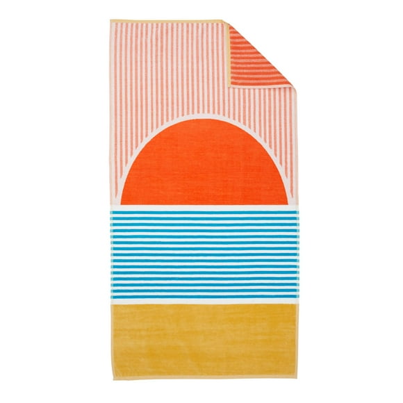 Juego de toallas de playa Loon & Lake Luxury Beach Sunset, paquete de 2