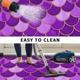 thumbnail image 5 of Purple Fish Scale Outdoor Rug for Patio/Deck/Porch, Non-Slip Large Area Rug 5 x 8 Ft, Modern Geometric Ombre Abstract Moroccan Indoor Outdoor Rugs Washable Area Rugs, Camping Rug Carpet Runner, 5 of 8