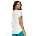 thumbnail image 2 of So Smooth Modal Scoop Neck Tee | Felina (White, 2X), 2 of 2