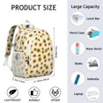 thumbnail image 6 of White Sunflower Backpack for School,Cute School Bag,Schoolbag with Adjustable Shoulder Straps & Padded Back,15"x11.42"x5.5", 6 of 6