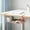 Pink, variant on School Season Dorm Room Storage Basket, Under Shelf Hanging Organizer, Multi-Purpose Metal Storage Rack for Kitchen Bathroom Wardrobe Cabinet Pink