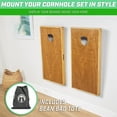 thumbnail image 2 of GoSports Wall Mounted Cornhole Board Hangers Set with Bean Bag Tote, 2 Pack, 2 of 6