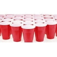 thumbnail image 3 of Disposable, Solid Color, Durable Party Dimensions Plastic Cups in Red, 18 oz: Ideal for Parties, Events, and Everyday Beverage Needs:80CT, 3 of 4